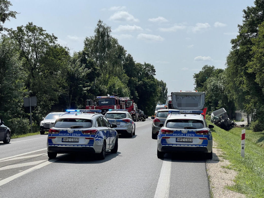 Potworny wypadek w Grębiszewie. Zginęła rodzina