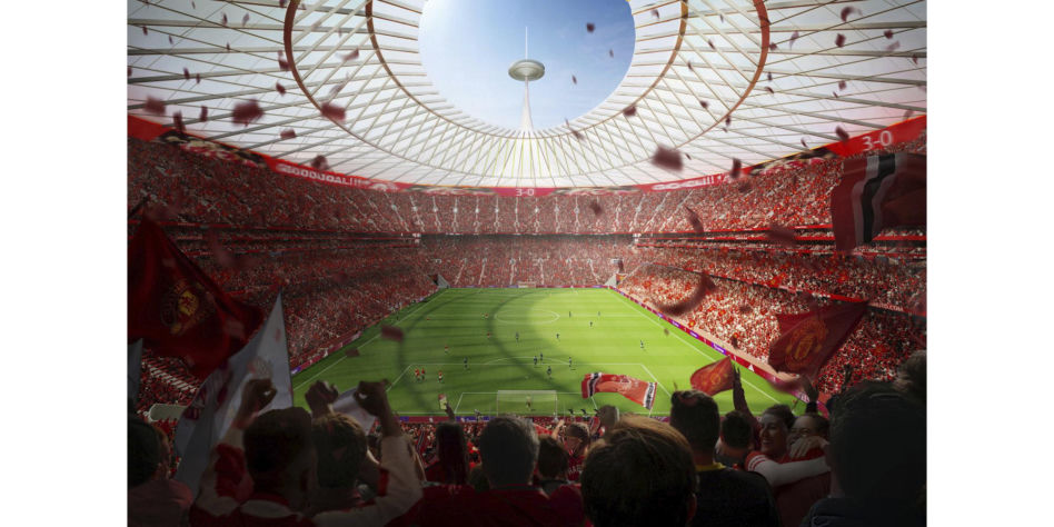 Projekt nowego stadionu Manchesteru United "Old Trafford"