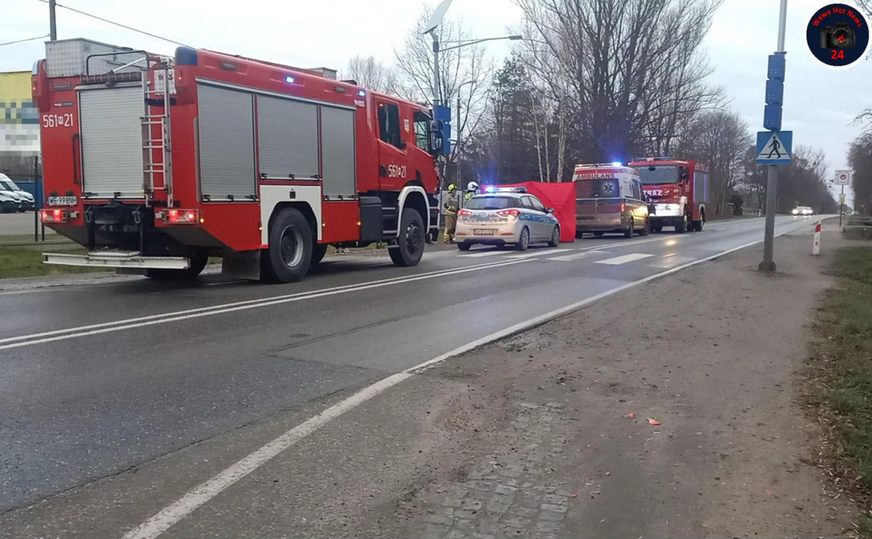 Tragedia pod Piasecznem. Rowerzysta leżał w przydrożnym rowie. Na pomoc było już za późno