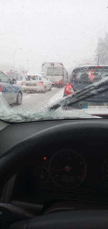 Opady śniegu PARALIŻUJĄ drogi. DRAMAT na drogach Podkarpacia [ZDJĘCIA INTERNAUTÓW]