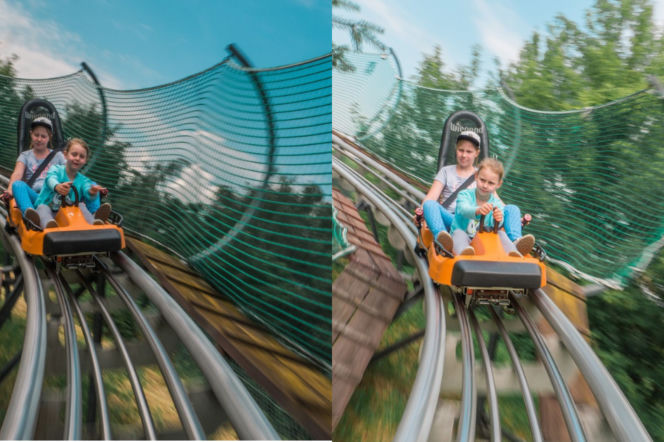 Górka Szczęśliwicka kolejka grawitacyjna zjazd