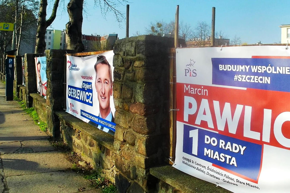 Przedwyborcza "baneroza" w Szczecinie