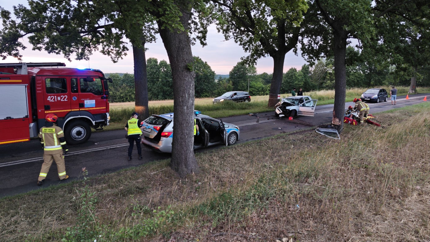 Wypadek w pobliżu Drawska Pomorskiego 