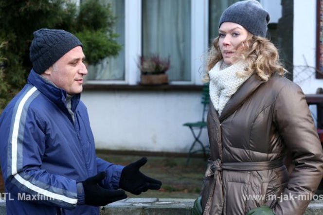 M jak miłość. Rafał (Przemysław Bluszcz), Anna (Tamara Arciuch)