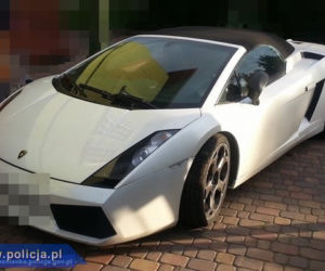 Lamborghini Gallardo odzyskane przez policję