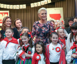 Agata Duda na wybiegu w Australii.