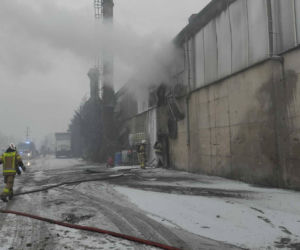Pożar w zakładzie recyklingu w Przysiece Polskiej