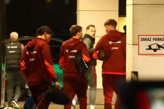 Reprezentacja Polski: nocny powrót do hotelu po meczu