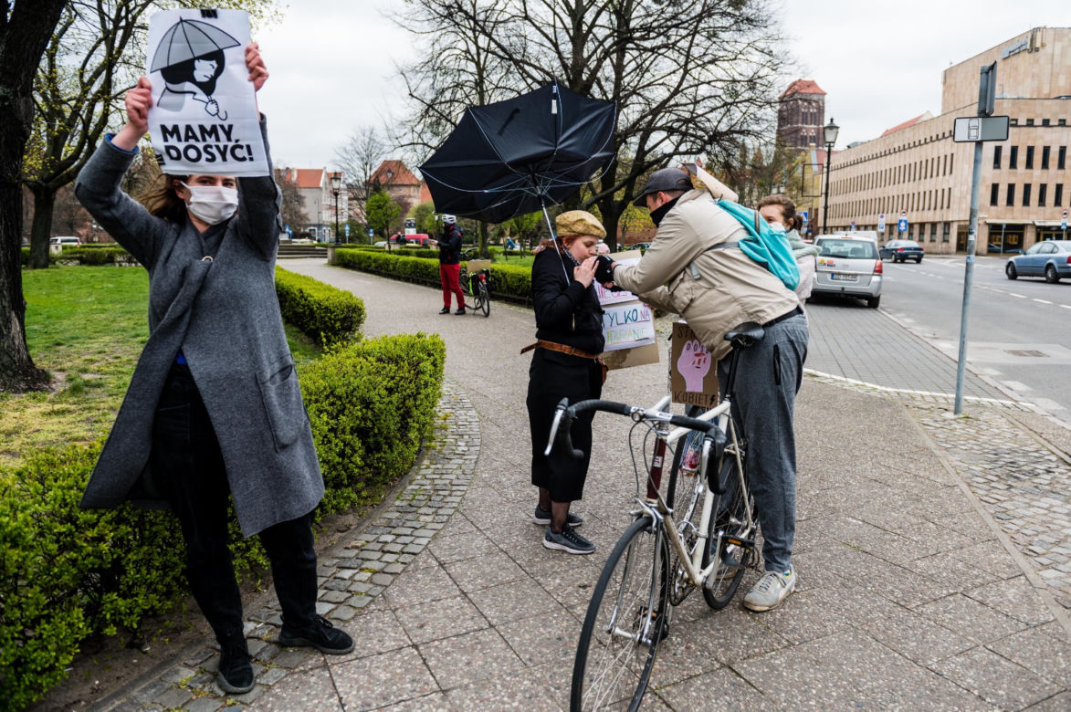 Strajk kobiet w Trójmieście. Awantura w centrum Gdańska