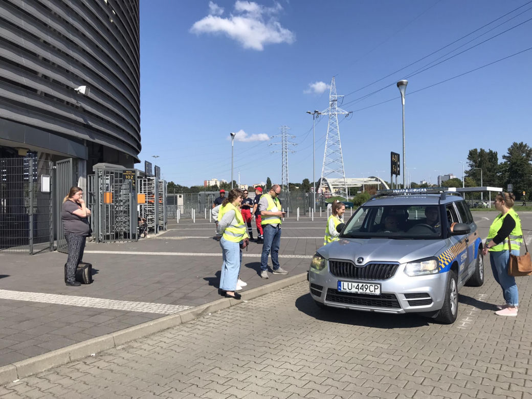 Spokój na Arenie Lublin. Sprawna akcja w czasie ewakuacji