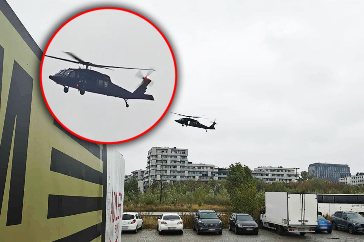 Wojskowe śmigłowce latają nisko nad Warszawą. Co się dzieje?