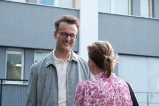 Barwy szczęścia, odcinek 3305. Radomir (Łukasz Wójcik), Dorota Kujawiak (Karina Seweryn)