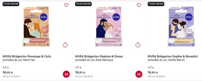 Hit dla fanek "Bridgertonów" w Rossmannie. Teraz te pomadki kupisz w promocji "1+1 gratis"