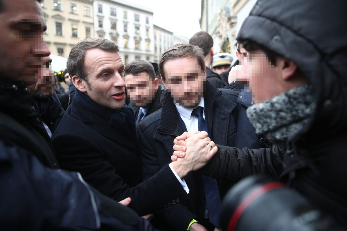 Macron w Krakowie