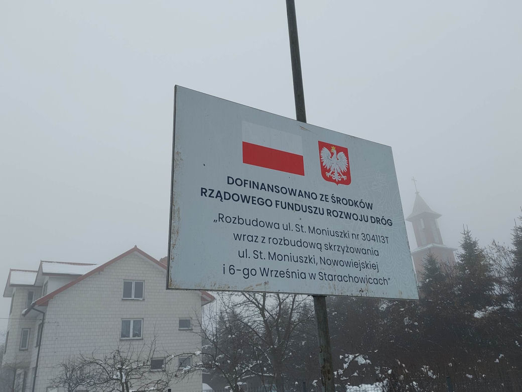 Zamykają ulicę Moniuszki. Przed nami kolejny etap budowy ronda