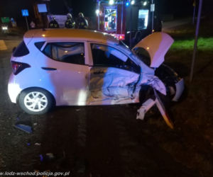 Łódzkie. PIJANY kierowca TIR-a uderzył w osobówkę i odjechał. Zostawił rannych: 19-latkę i 20-latka