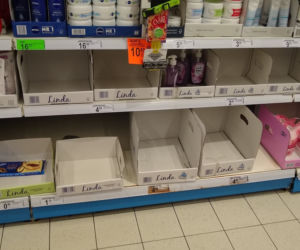 Białystok. Maseczki? Nie ma i nie będzie. Ze sklepów znikają mydła w płynie