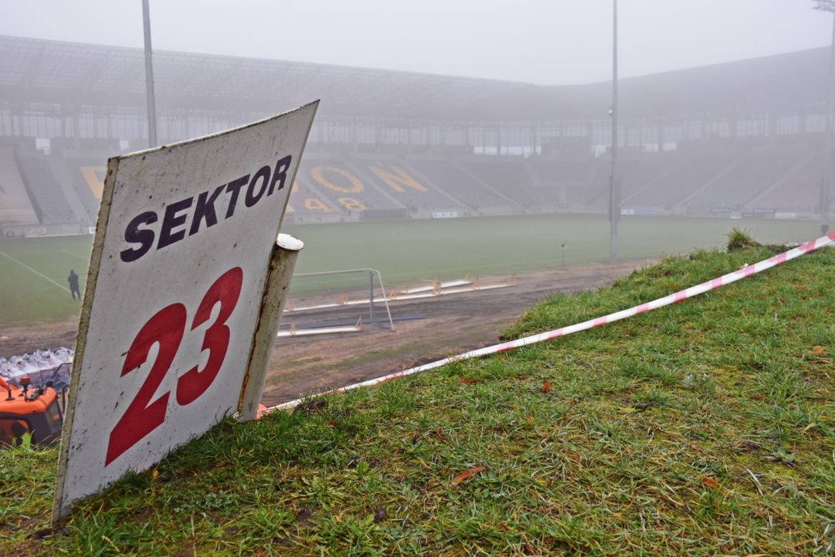 Budowa stadionu w Szczecinie - listopad 2020