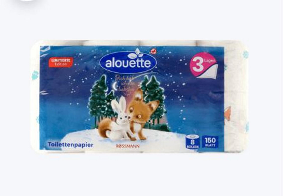 Papier toaletowy Alouette z nadrukiem