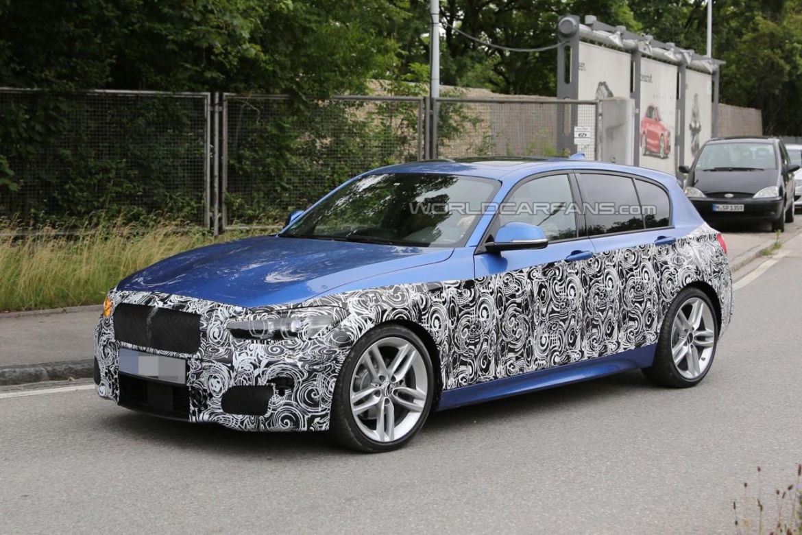 BMW Serii 1 po liftingu - zdjęcia szpiegowskie