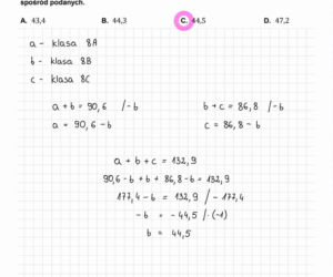 Próbny egzamin ósmoklasisty 2026 matematyka: ODPOWIEDZI