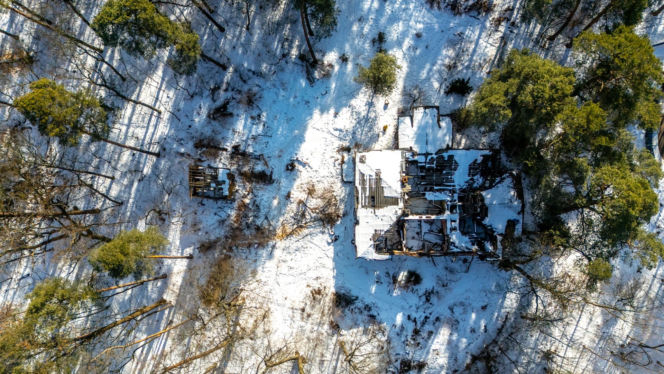 Ruiny domu Wedla w Otwocku