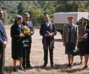 Wojenne dziewczyny 4 odc. 44. Ewa (Vanessa Aleksander), Marysia (Aleksandra Pisula), Leokadia (Magdalena Czerwińska), Jadwiga (Danuta Stenka), Adam (Robert Gonera)