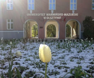 Śnieg na Warmii i Mazurach