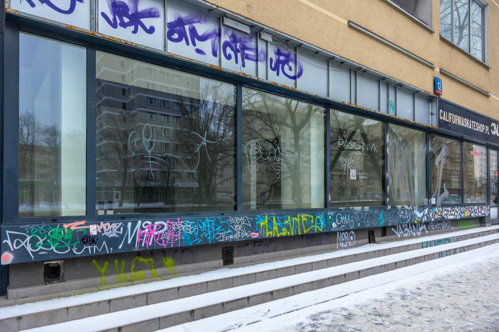 Graffiti w centrum Warszawy w 2026 r.