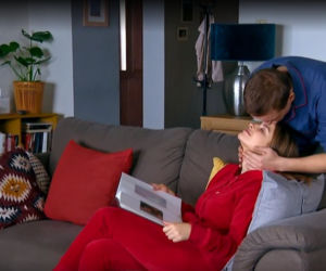 Barwy szczęścia, odc. 2249. Klara (Olga Jankowska), Hubert (Marek Molak)
