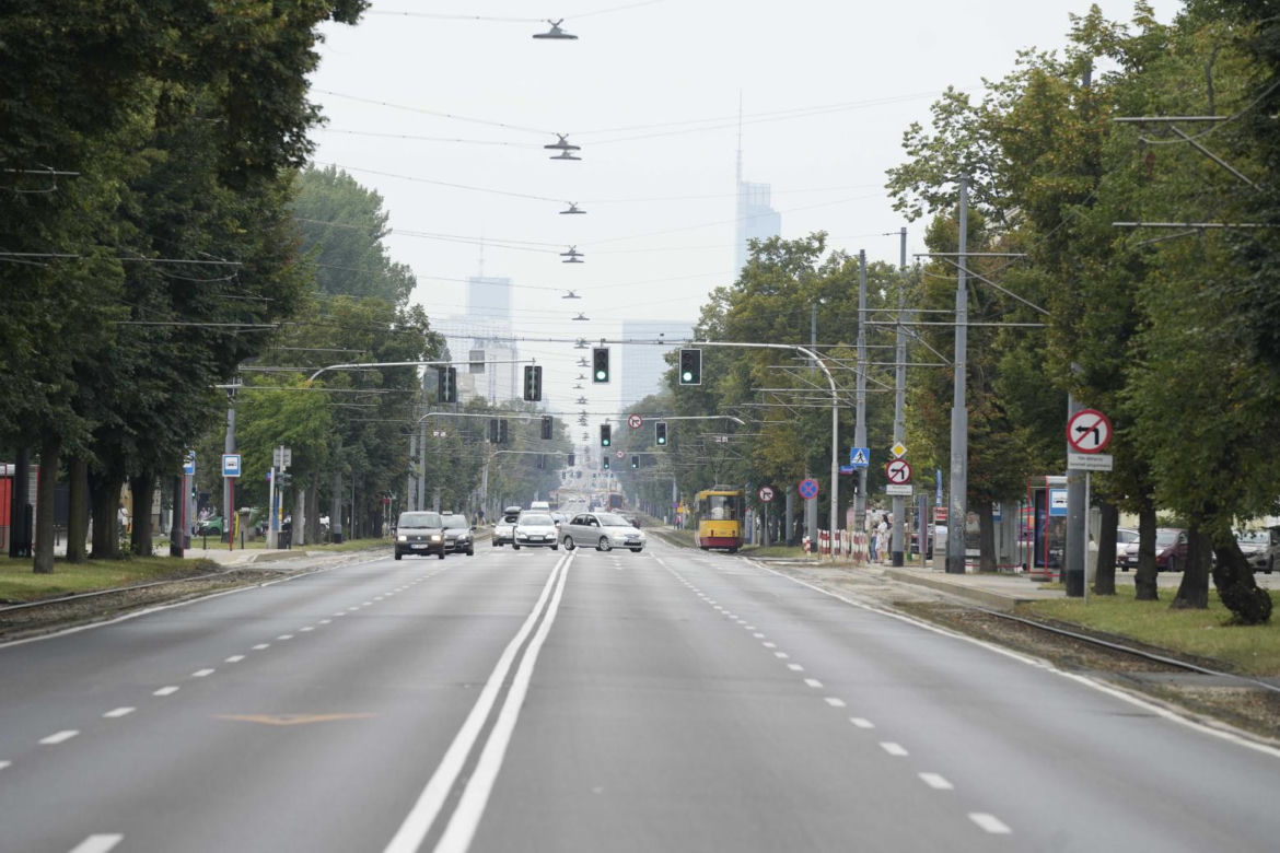 Zwężą al. Waszyngtona? Tramwajarze rozpoczęli pomiary przed remontem