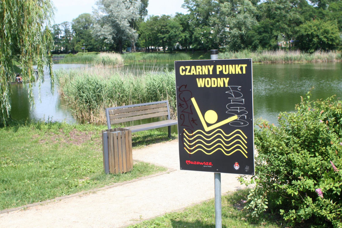 Czarne punkty wodne w Warszawie 