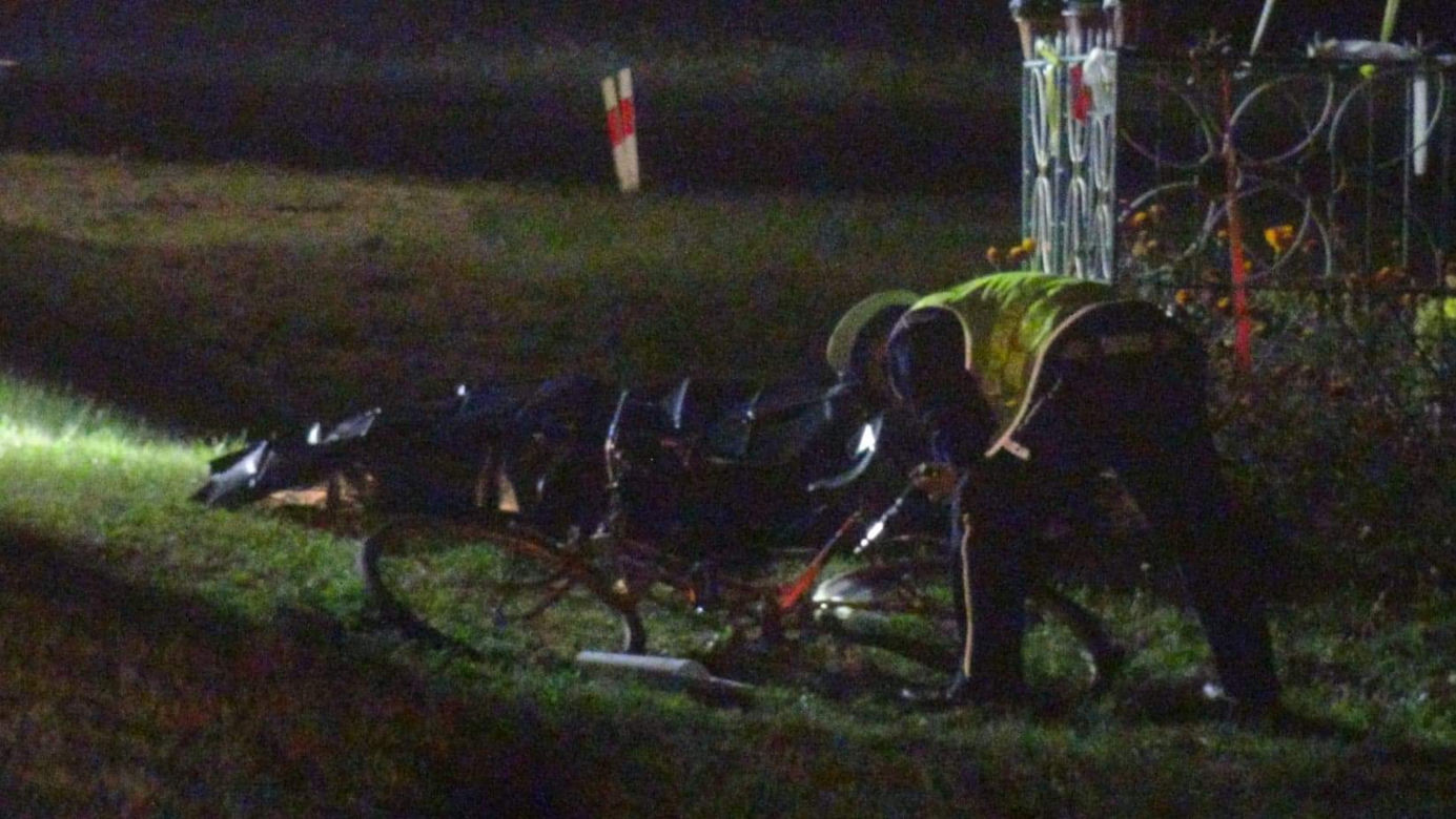 Gorzewnica. Śmiertelne potrącenie rowerzysty przez samochód osobowy. Reanimacja nie przyniosła skutku