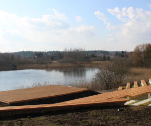 Plaża nad jeziorem Dywickim przechodzi metamorfozę. Zobacz postępy prac