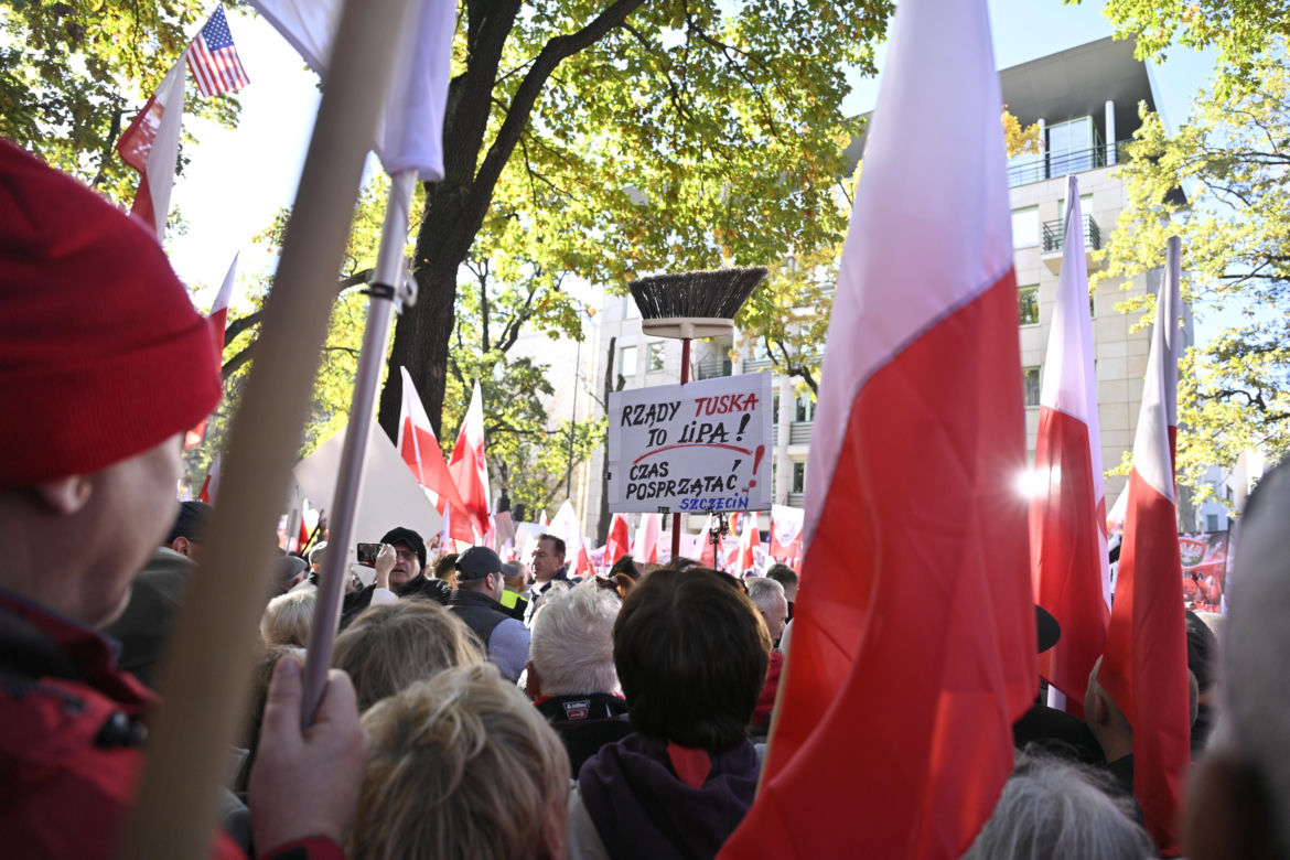 Protest pod TK. Kaczyński