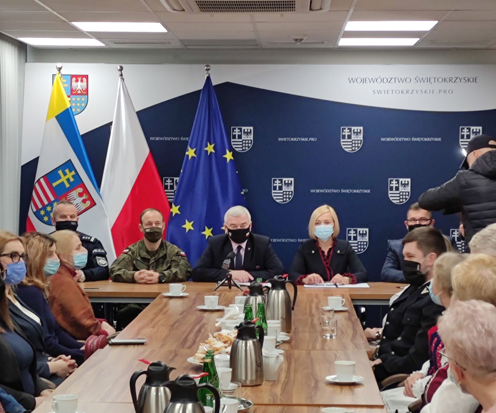 Konferencja prasowa. Urząd Marszałkowski Województwa Świętokrzyskiego 