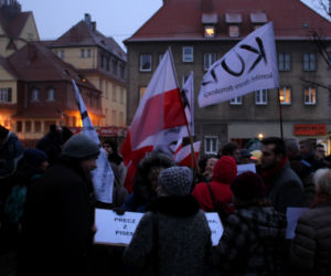 Protest pod siedzibą PiS w Szczecinie