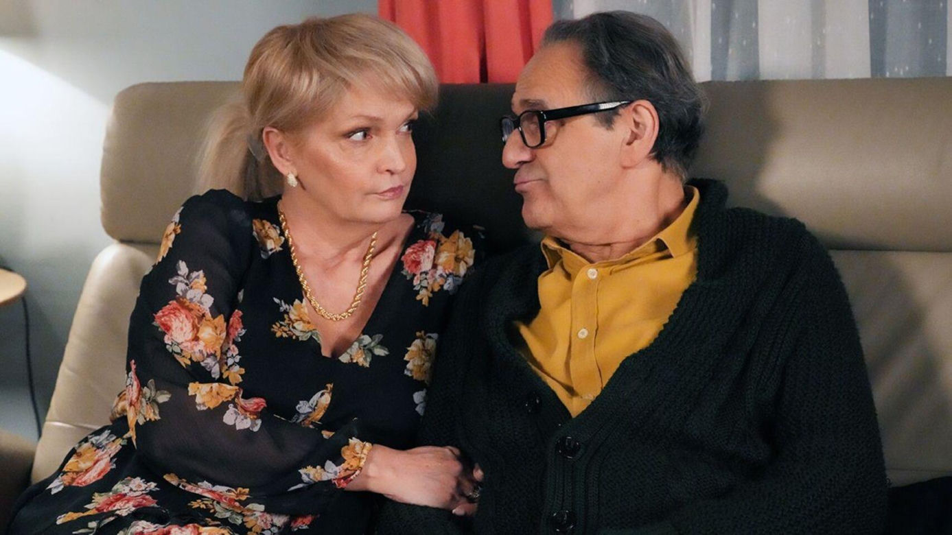 	Barwy szczęścia odc. 3176. Małgorzata (Adrianna Biedrzyńska), Jerzy (Bronisław Wrocławski)