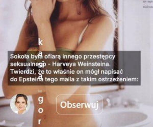 Epstein, Weinstein i polska modelka. Szokujące powiązania w ujawnionych aktach