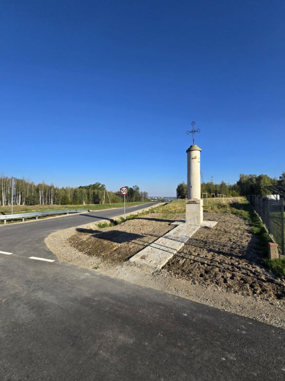 Kolumna z 1843 roku stanęła na drodze obwodnicy. Kryła historię zburzonego kościoła