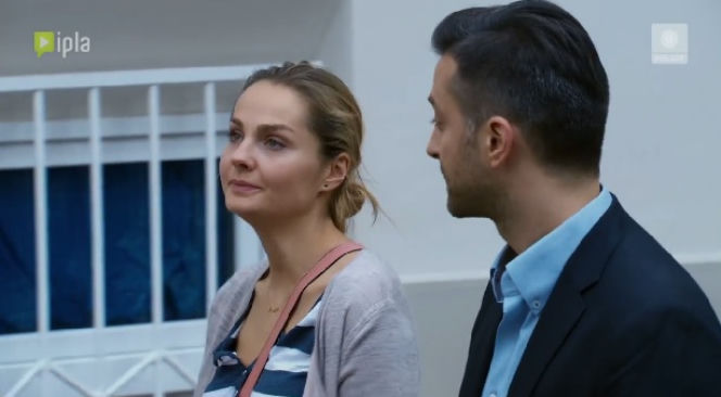 Przyjaciółki 4 odcinek 49 Inga (Małgorzata Socha), Szymon (Filip Bobek)