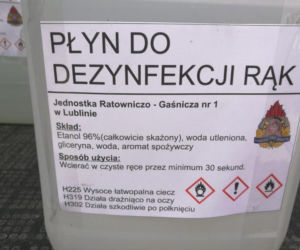 Lubelscy strażacy produkują płyn do dezynfekcji 
