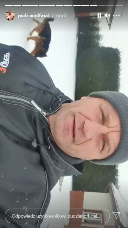 Mariusz Pudzianowski i jego psy
