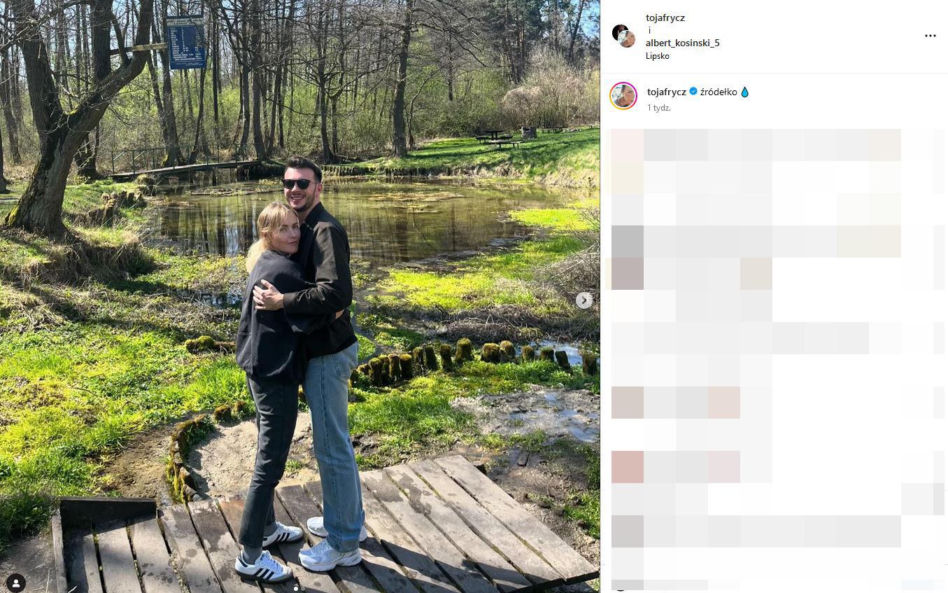 Olga Frycz i jej partner Albert Kosiński