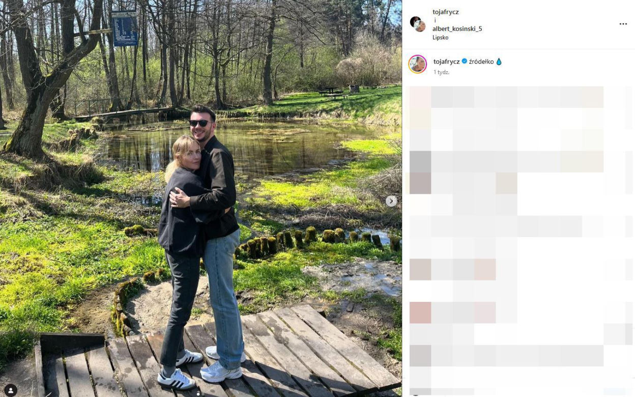 Olga Frycz i jej partner Albert Kosiński