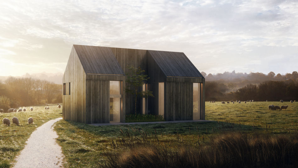 Duality Cube Haus by Faye Toogood charred wood exterior option_Visualisation by Edit.rs (Copy)