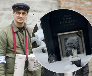 Mateusz Damięcki odwiedził grób ojca w jego urodziny. Jak zwykle mróz. Pokazał zdjęcie