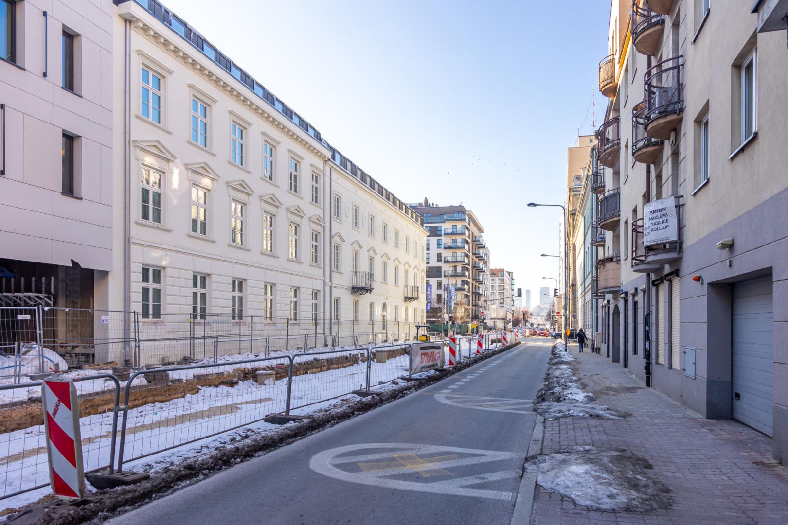 Przebudowa ul. Okrzei w Warszawie