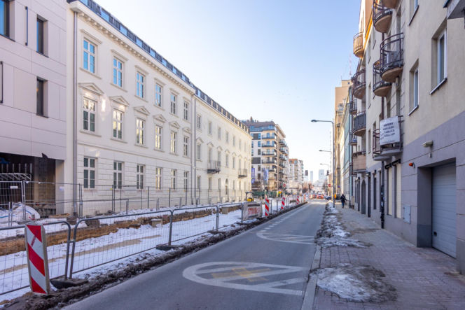 Przebudowa ul. Okrzei w Warszawie