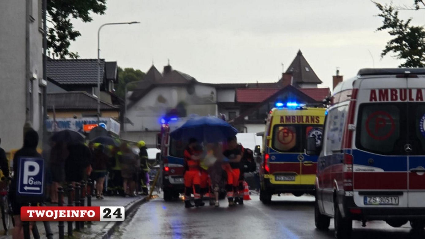 Bus wjechał w pieszych na chodniku w Sarbinowie. Za kierownicą pijany 28-latek
